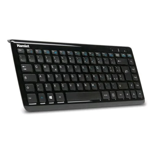 Hamlet Tastiera Multimediale USB Compatta Layout Italiano Cavo 180cm Black