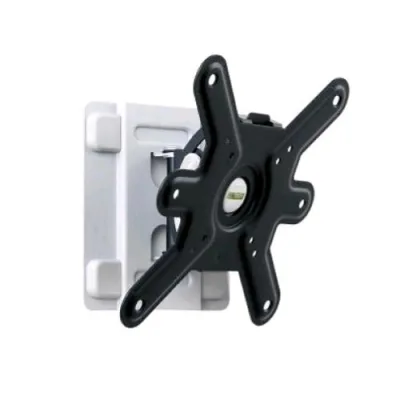 Itb Solution AMER043320 Staffa Standard Twist 1 Snodo per TV/Monitor 19"-32" 15 Gradi di Inclinazione e 25 Gradi di Rotazione Vesa 200X200 Black White