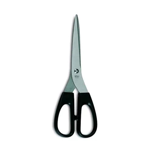 Lebez Forbice Lama Acciaio Impugnatura in Abs 21.5 cm Colore Nero