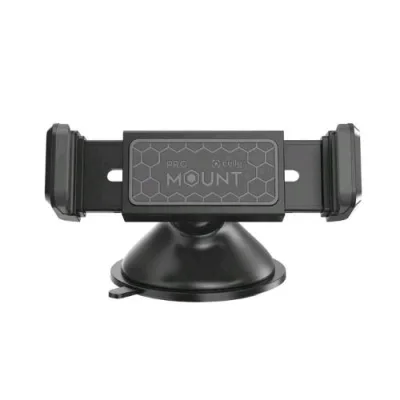 Celly Mountdashbk Suporto Universale per Smartphone fino a 6.5" per Parabrezza Cruscoto o Scrivania Nero
