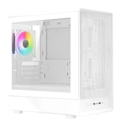 CASE MID-TOWER NOPSU NEXUS WH PH200 2USB3 1USBC 1FAN RGB VETRO TYPE C