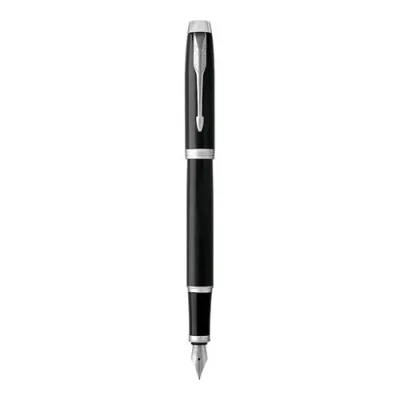 Parker Im Black CT Penna Stilografica Inchiostro Blu Punta Triangolare Media Conf Regalo