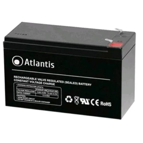 Atlantis Land Atlantis A03-BAT12-9.0A Batteria Ermetica al Piombo 12V 9AH per Uso Antifurti Sirene
