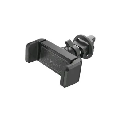 Celly MOUNTVENT360 Supporto Auto Universale per Smartphone fino a 6.5" Dotato di Clip per Fissaggio alla Bocchetta di Areazione Nero
