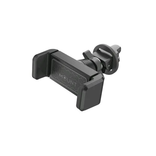 Celly MOUNTVENT360 Supporto Auto Universale per Smartphone fino a 6.5" Dotato di Clip per Fissaggio alla Bocchetta di Areazione Nero