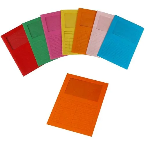 Fraschini Cartelline con Finestra 200g 22X31 cm Arancione Conf 20 Pz.