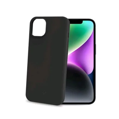 Celly Apple iPHONE 15 Cover in Morbido Tpu con Finiture Soft Touch Black