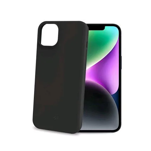 Celly Apple iPHONE 15 Cover in Morbido Tpu con Finiture Soft Touch Black
