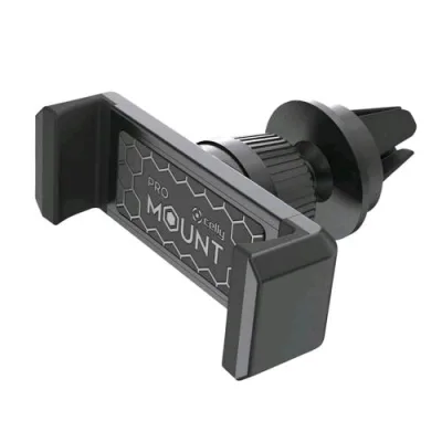 Celly Mountventbk Supporto Auto per Smartphone fino a 6.5" con Clip per Bocchetta di Areazione Nero