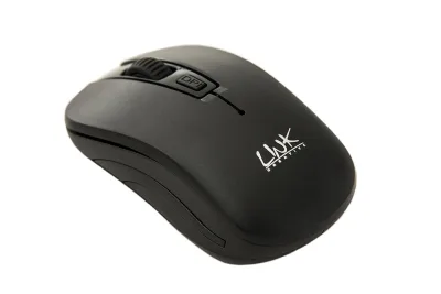 LINK LKMOS02 Mouse Wireless 3 Tasti Ricevitore USB 1000 DPI Nero