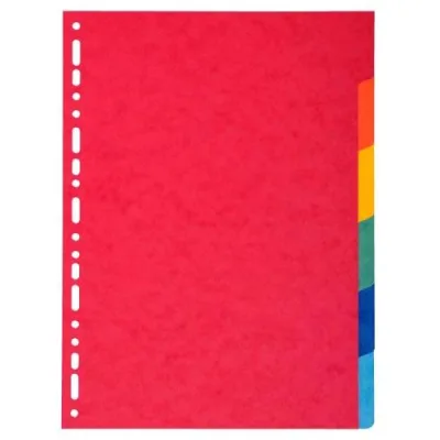 Exacompta Nature Future Divisorio in Cartoncino 225g 225X297 mm 6 Tasti Colori Assortiti