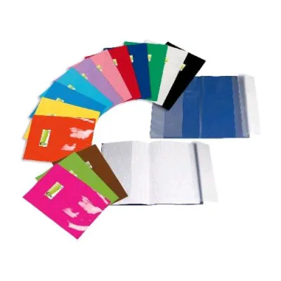 Sei Rota Cover Maxi Copriquaderno in PVC Laccato 21X27.7 cm A4 con Finestrino Saldato e Etichetta Giallo Conf 25 Pz.