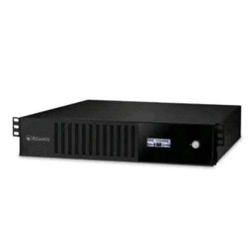 Atlantis A03-HP3001-RC UPS 3000VA (1800W) Server Rack-2U Sinewave Line Interactive con Avr Boost e Buck LCD 3 Batterie 12V 10AH 8 x Iec