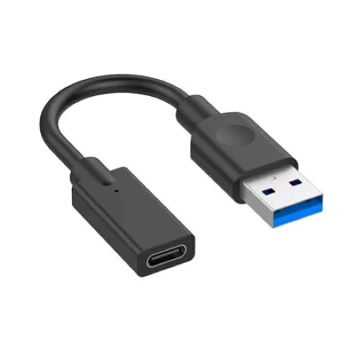 Hamlet XADU3-UCF01 Adattatore USB-A 3.0 Maschio a USB-C Femmina 10 cm Nero
