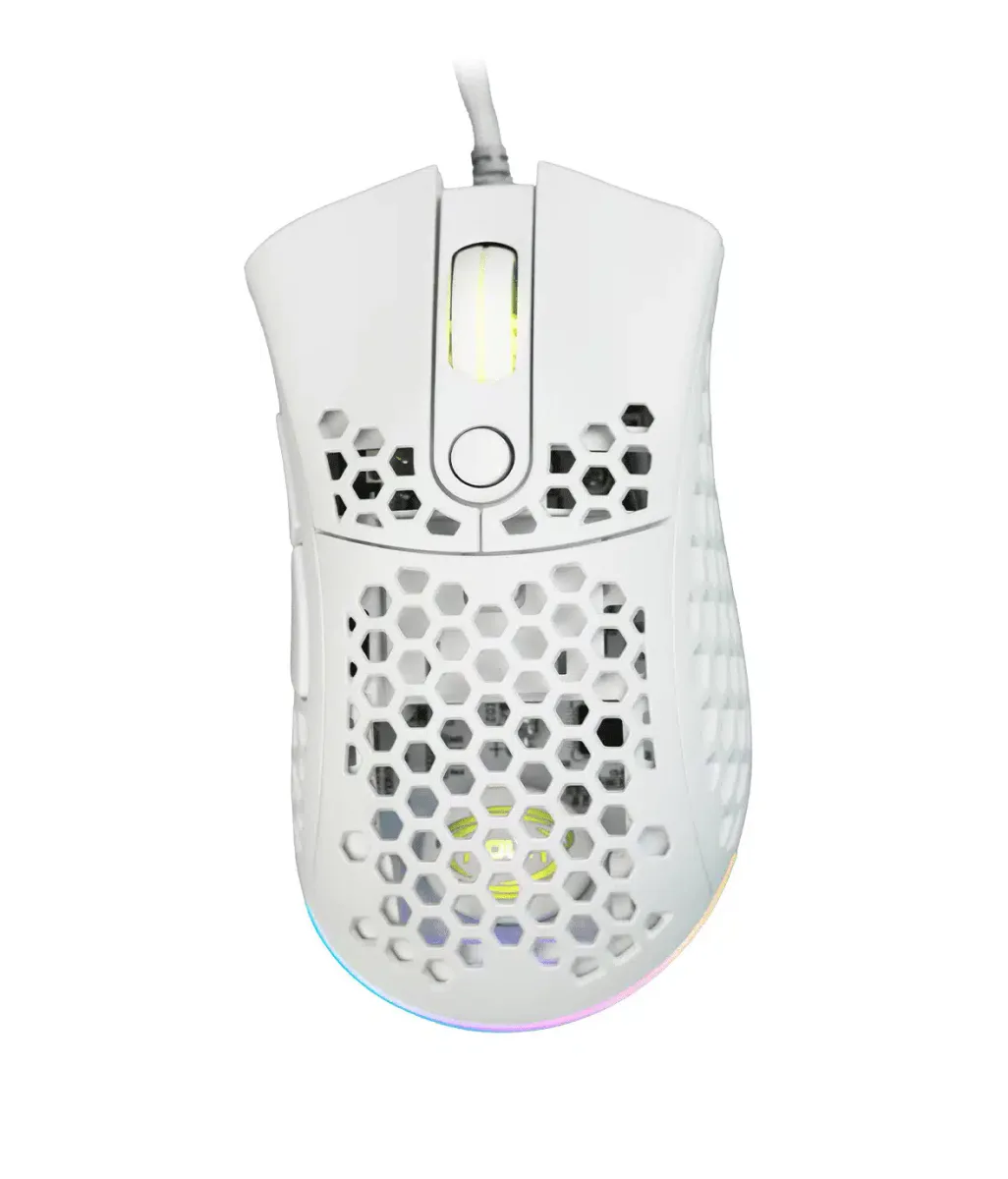 MOUSE USB GAMING MYST M80 WHITE 5 TASTI 10000DPI ILLUMINAZ RAINBOW