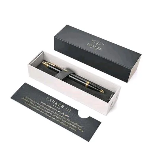 Parker Im Penna a Sfera Inchiostro Blu Punta Media Conf. Regalo Colore Black/Golden