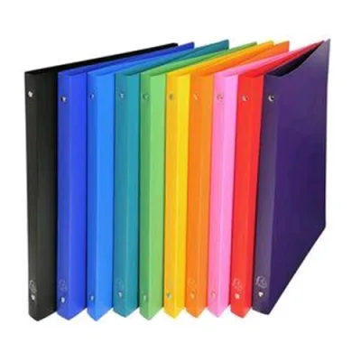 Exacompta Raccoglitore 4 Anelli da 15 mm in PP CM 25X32X2 Colori Assortiti