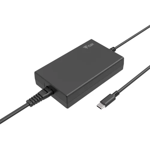 ITEK Caricabatterie da Rete Gan Ultra Slim per Notebook PD 100 W USB-C Nero