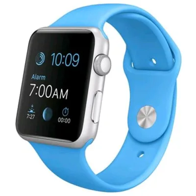 Apple Watch Sport Cassa 38mm Alluminio Silver Cinturino Blue Garanzia Europa