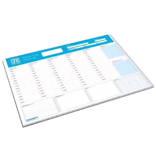 Blasetti Planner Settimanale da Scrivania Collato 420X297 mm A3 60 Fogli 80g