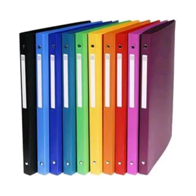 Exacompta Raccoglitore 4 Anelli da 15mm in PP CM 25X32X2 A4 Colori Assortiti