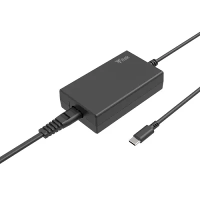 ITEK Caricabatterie da Rete Gan Ultra Slim per Notebook PD 65 W USB-C Nero