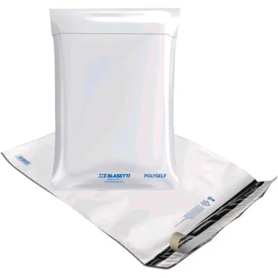 Blasetti Polyself Buste a Sacco per Spedizioni Corrieri in Polietilene 23X32.5 cm Bianco Conf 100 Pz.