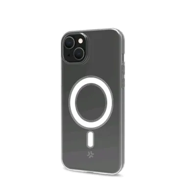 Celly Apple iPHONE 15 Cover Magsafe in Morbido Tpu Trasparente