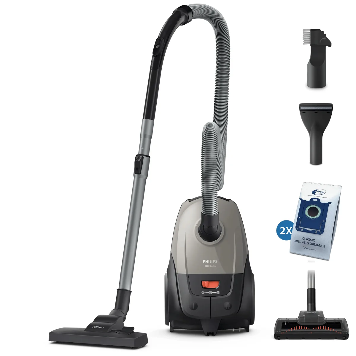 ASPIRAPOLVERE A TRAINO PHILIPS 2000 XD2152/12 800W CON LANCIA