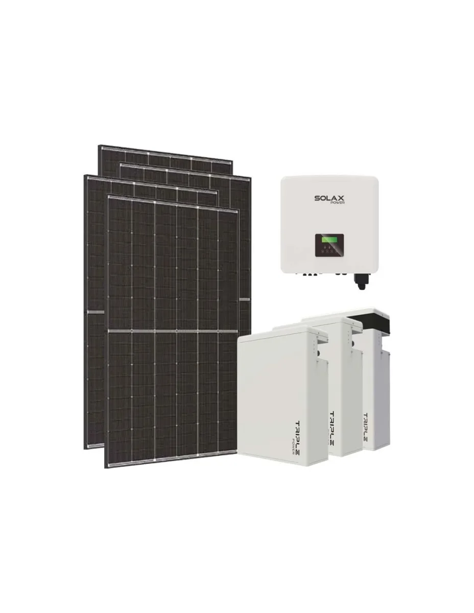 Kit fotovoltaico trifase 10010W inverter 10kW batteria al litio 17.4KWh T-BAT-H5.8 Solax Power
