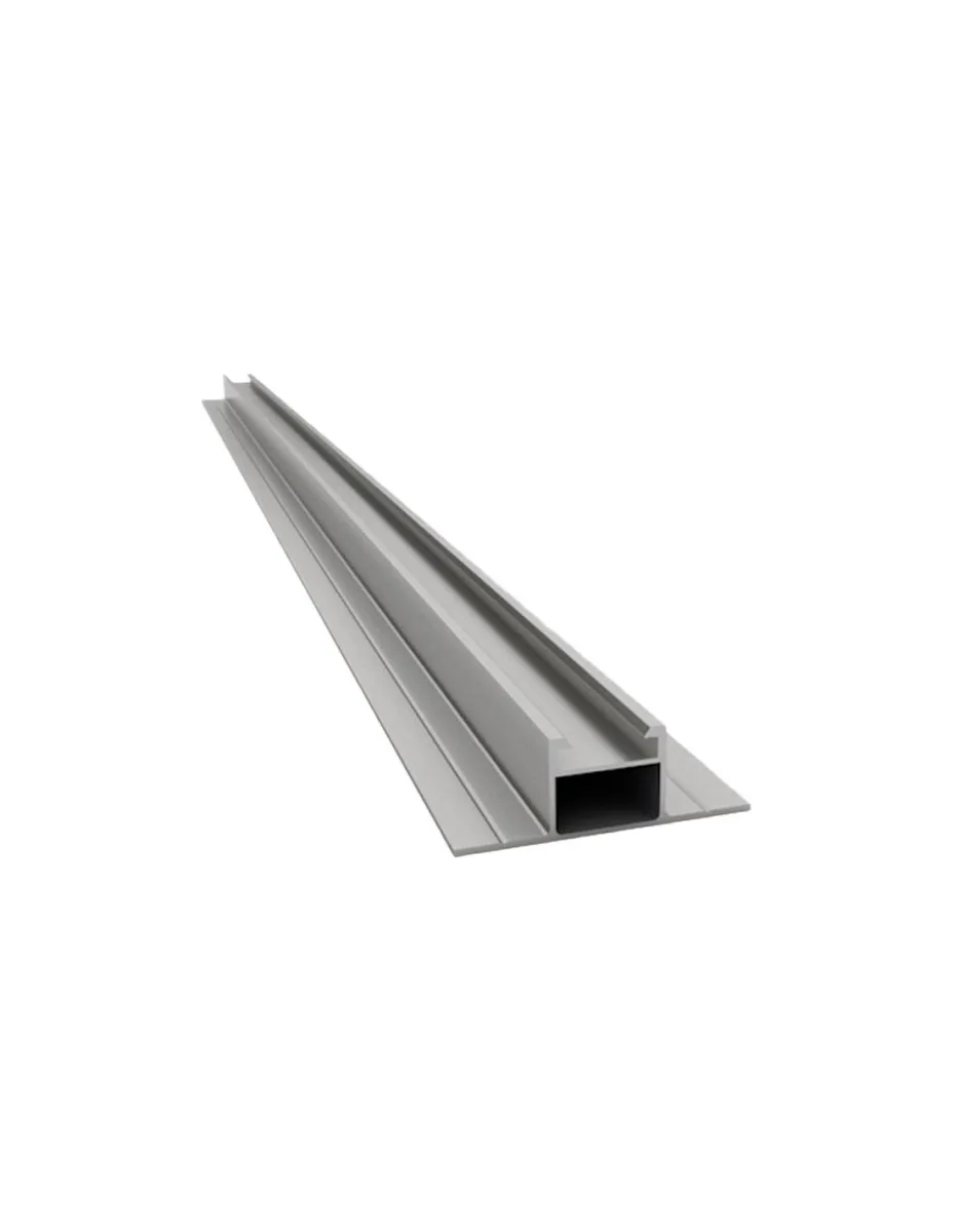 Profilo in alluminio Contact flat slim 380mm fissaggio fotovoltaico - PRT2264-38