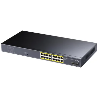 CUDY GS1020PS2 Switch 18 Porte 16 Porte Gigabit POE+ 2 SFP (30 W Porta)