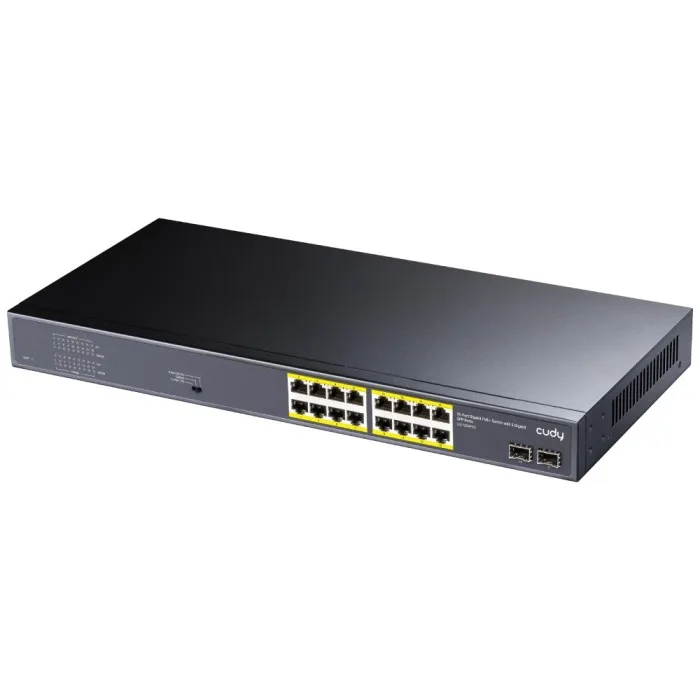 CUDY GS1020PS2 Switch 18 Porte 16 Porte Gigabit POE+ 2 SFP (30 W Porta)
