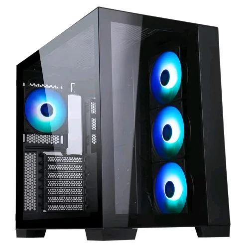 ITEK Dark Cave Gaming Tower ARGB Finestre Trasparenti Nero