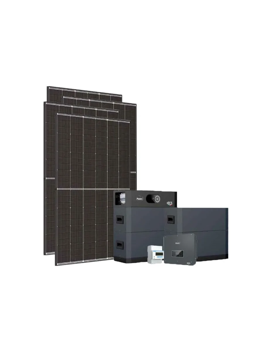 Kit fotovoltaico trifase 15470W inverter 15kW Zucchetti batteria al litio 20.48kWh HV SMART 5K