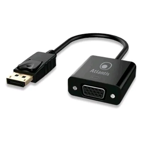 Atlantis Land Atlantis A04-Dp_Vga Cavo Adattatore Display Port DP a VGA 15 Pin 20 cm Nero