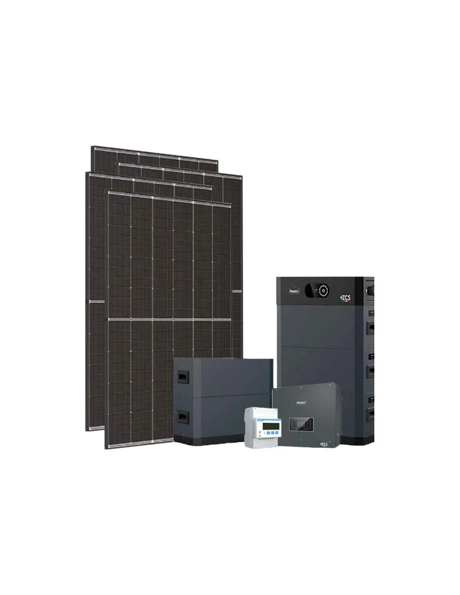 Kit fotovoltaico trifase 15470W inverter 15kW Zucchetti batteria al litio 25.60kWh HV SMART 5K