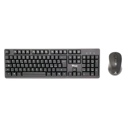 ITEK Dec W01 Tastiera + Mouse Wireless 2.4GHz Nero