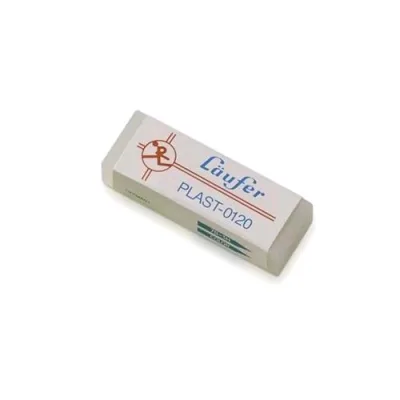 Lebez Laufer Plast 0120 Gomma Trasparente per Matita e Pastelli Conf. 20 Pz.