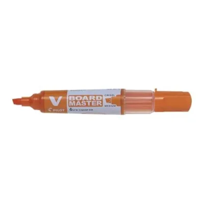 Pilot V Board Master Marcatore per Lavagna Arancio Punta a Scalpello 2.30/5.20 mm Conf 10 Pz.