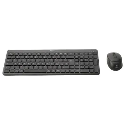 ITEK Dec WS01 Tastiera Wireless Full Size 106 Tasti Qwerty + Mouse 2.4GHz + Bluetooth Nero