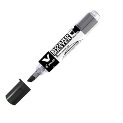 Pilot V Board Master Marcatore per Lavagna Nero Punta a Scalpello 2.3/5.20 mm Conf 10 Pz.