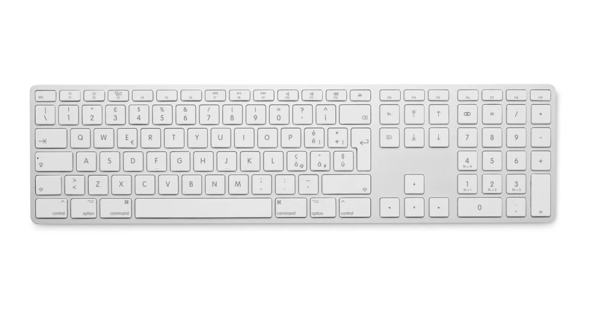 TASTIERA WIFI LMP TAST.NUM.ITA WH ALLUMINIUM WHITE WKB-1243 X APPLE
