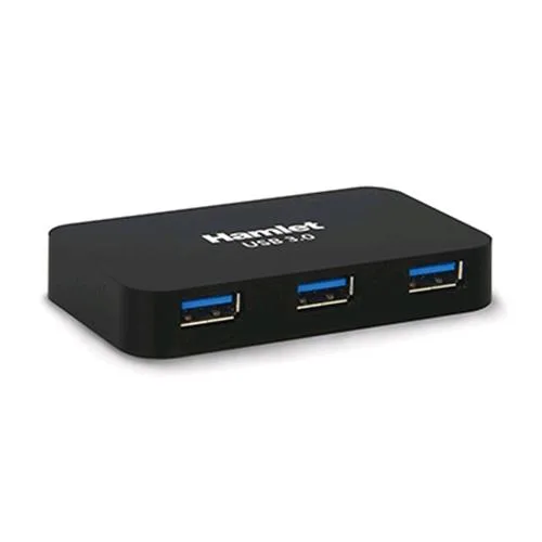 Hamlet XHUB430BK Hub 4 Porte USB 3.0