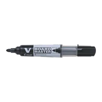 Pilot V Board Master Marcatore per Lavagna Nero Punta Tonda 2.30 mm Conf 10 Pz.