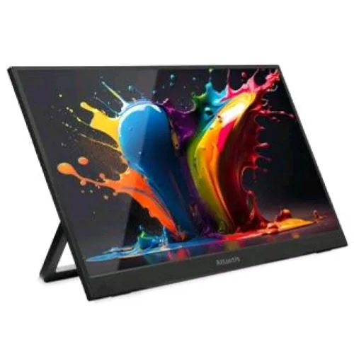 Atlantis Land Atlantis A05-P156WP 15.6" IPS Monitor Potatile Multimediale Ultraslim 1920 x 1080 25 MS 600:11 x Mini HDMI 2 x USB-C con Custodia e Base Appoggio Pieghevole Nero