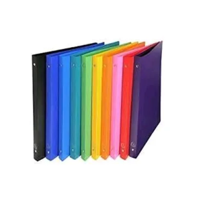 Exacompta Raccoglitori 4 Anelli da 15mm in PP CM 25X32X2 A4 Colori Assortiti Conf 20 Pz.