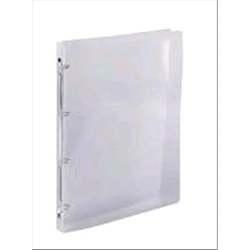 Exacompta Raccoglitori 4 Anelli da 30 mm in PP CM 26.8X32X4 A4 Maxi Bianco Trasparente