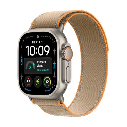 Apple Watch Ultra 4 2026 GPS + Cellular 5G Cassa 49mm in Titanio Naturale con Loop Sabbia S/M