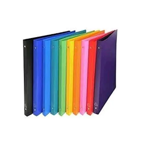 Exacompta Raccoglitori 4 Anelli da 30 mm in PP CM 26.8X32X4 Colori Assortiti Conf 20 Pz.